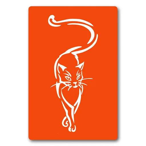 Трафарет для био-тату Котик Fresh Tattoo kx001-24*34см, размер 24х34 см - фото 1