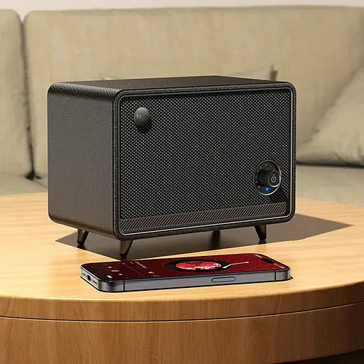 Bluetooth Колонка Hoco BS65 Pearl Retro Black - фото 3