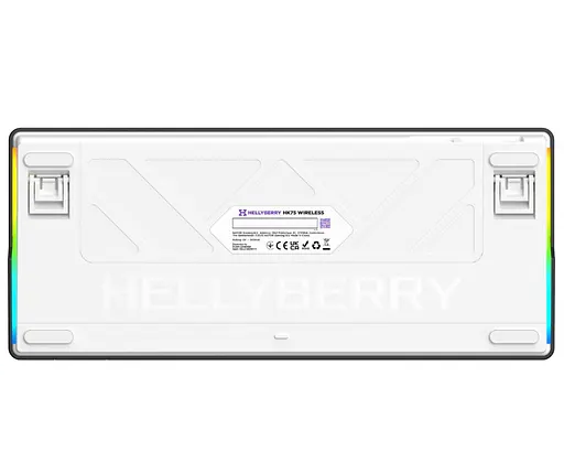 Клавіатура ігрова механічна HATOR HK-75-WV Wireless Hellyberry Switch USB, 2,4 ГГц, Bluetooth 5.3 White-Violet - фото 6