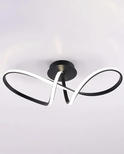 Люстра Goldlux 331830 Flavia LED 1x33W 4000K 5000Lm IP20 черная - фото 2