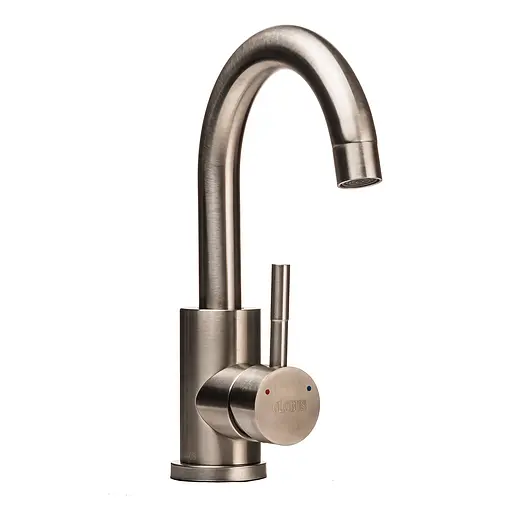 Смеситель для умывальника Globus Lux Alpen SBT1-101S Нержавеющая сталь - фото 4