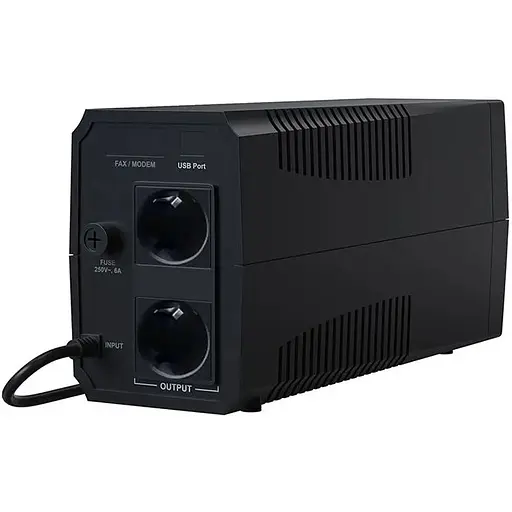 ИБП Marsriva MR-UF800, 800ВА/480Вт, Line-Interactive, LED version, 2хSchuko, 1x12V/9Ah - фото 3