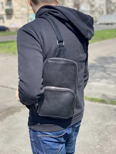 Чоловіча шкіряна сумка Newery 31х20х10 см sum0022252 - фото 2