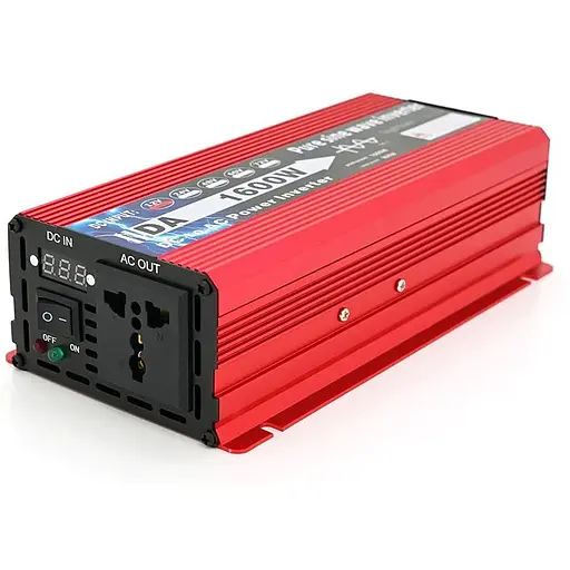 Інвертор напруги Voltronic DA-1600M (DC:800W), 12/220V з апроксимованою синусоїдою, 1 універсальна розетка, клемні дроти, Q24