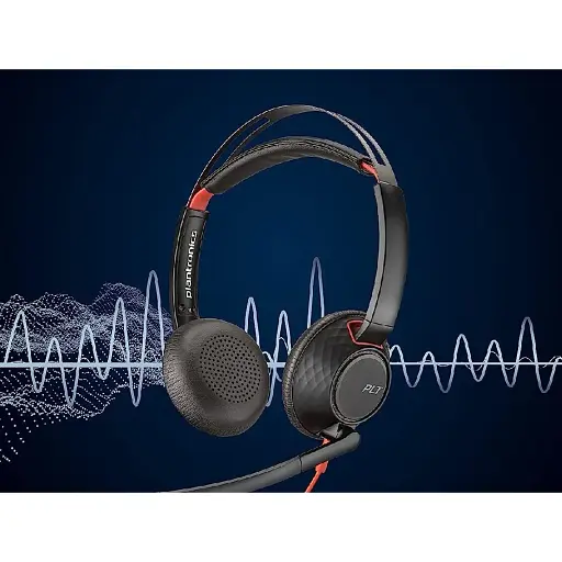 Гарнітура Poly комп'ютерна стерео On-ear Blackwire 5220 USB-A USB-C 3.5 мм односпрямована noise canceling чорна - фото 4