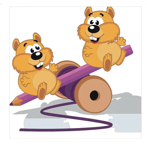 Набор для росписи по номерам Игривые бурундуки, 30x30 см, ES029