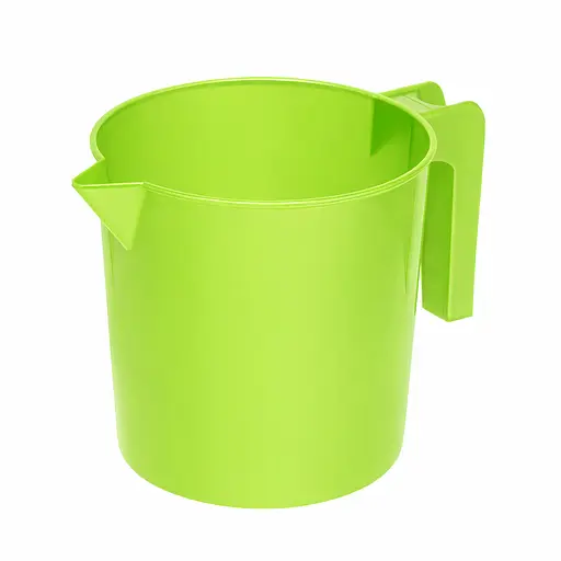 Стакан мірний пластмасовий із ручкою для харчових продуктів 1750 мл Салатовий 88216 - фото 1