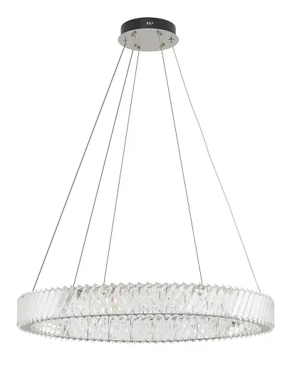 Підвісний світильник, люстра Nowodvorski 11706 Luxora Round LED 1x38W 3000K 3400Lm IP20 хром - фото 1