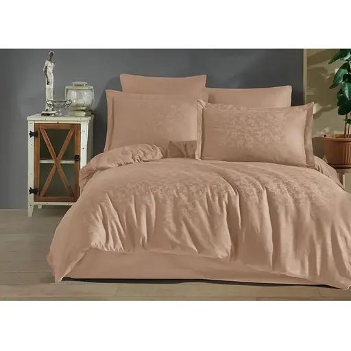 Постільна білизна Tivolyo Home Floral Capucino Жаккард Tivoli Home pbe0051557 - фото 1