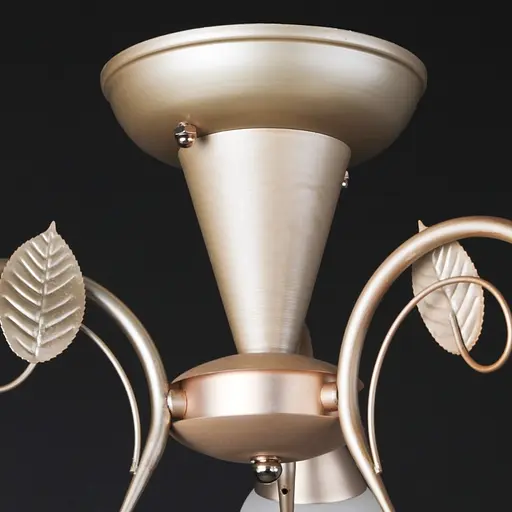 Люстра стельова Brille флористика E27 60W G (LK-528C/3) - фото 2