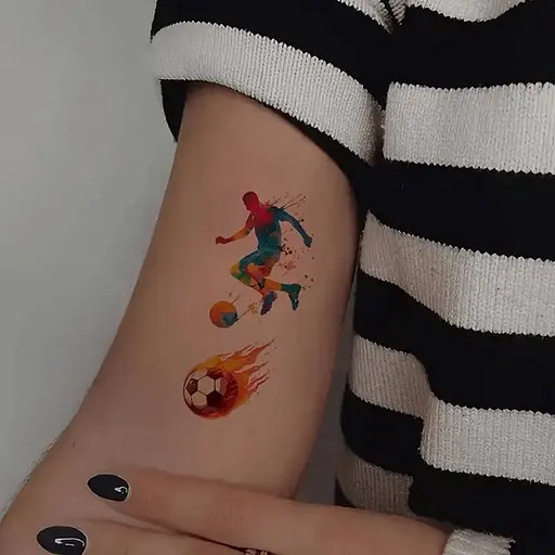 Набор детских временных тату Футбол №1 football-tattoo-mini-set- 10 штук по 12*7 см - фото 4