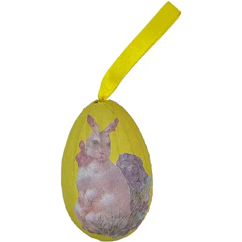 Пасхальный декор яйцо декоративное подвесное - фото 2
