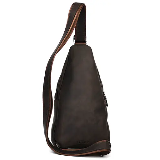 Мужской кожаный рюкзак слинг LIMARY 30х16.5х5 см sum0028214 - фото 4