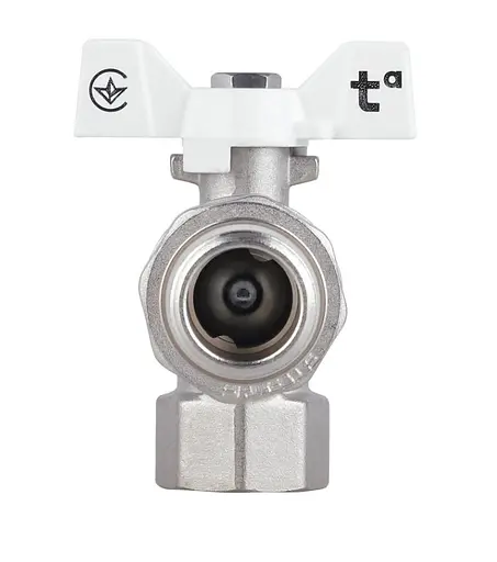 Кран шаровой Thermo Alliance "Американка" Forte 3/4"ВЗ угловой, антипротекание, бабочка SF223W20 - фото 2