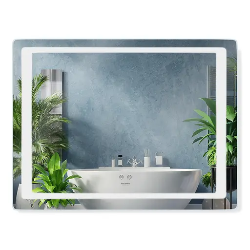 Дзеркало Kroner KRP Spiegel HR2 - 8060 з LED-підсвічуванням та антизапітнінням CV030033, Білий - фото 1