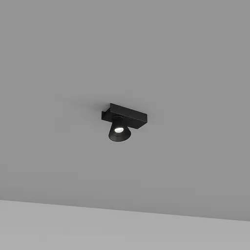 Накладний світильник Skarlat RSLC74131-1 1×7W BK 4000K - фото 1