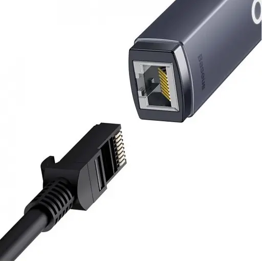 Переходник Baseus Lite Series Ethernet Adapter Type-C to RJ45 LAN Port (100Mbps) WKQX000201 - фото 4