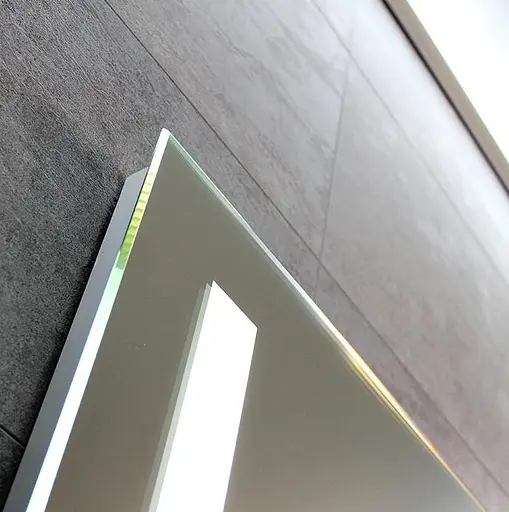 Дзеркало Dusel DE-M1041 75x120 з годинником, Білий - фото 2