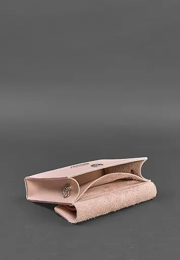 Жіноча шкіряна сумка поясна / кроссбоді Mini рожева - фото 5