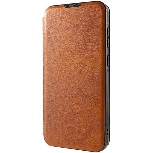 Чохол-книжка Epik шкіряний Belora для Xiaomi Redmi Note 14 Pro 4G Brown