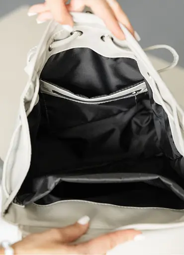 Жіночий рюкзак Sambag Loft LN сірий 38 х 28 х 18 см (22400030) - фото 6