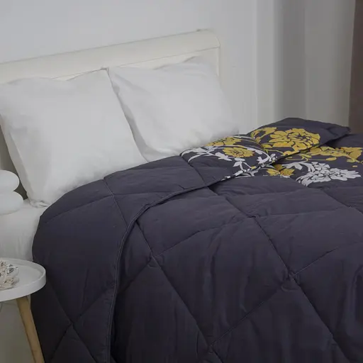 Ковдра ТЕП Шик Flora вовна 400г/м 180x210 см темно-синій (1-02563_34347) - фото 2