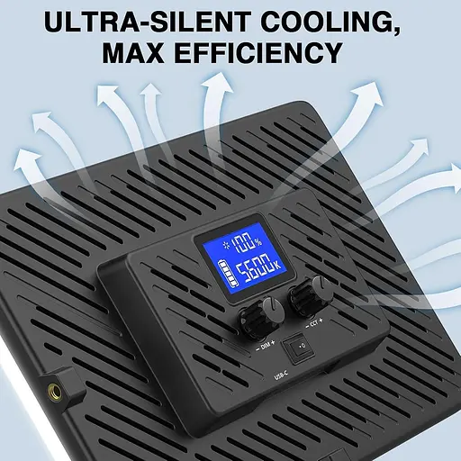 Світлодіодний відеосвітло портативна лампа для камери з батареєю ємністю 4000 мА·год, що безперервно затемнюється 2500-8500K - фото 4