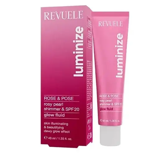 Флюїд Мерехтливий Revuele Glow Fluid Rose & Pose з SPF20 40 мл