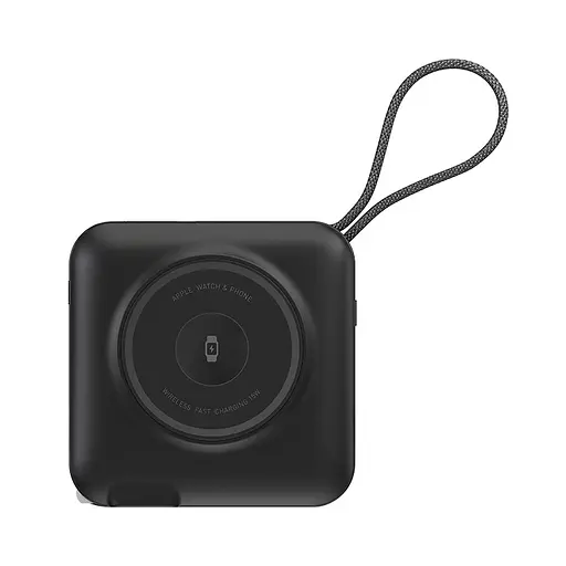 Портативний ЗП Power Bank WIWU Wi-P051 6 in 1 PD45W з БЗП+iWatch 15000 mAh Black - фото 4