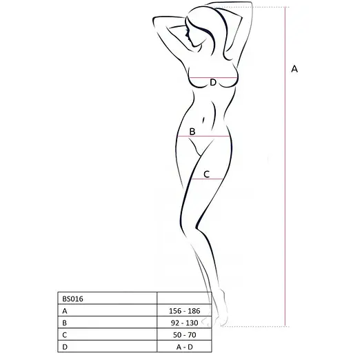 Бодістокінг Passion BS016 Black, комбінезон, імітація топа і панчіх - фото 4