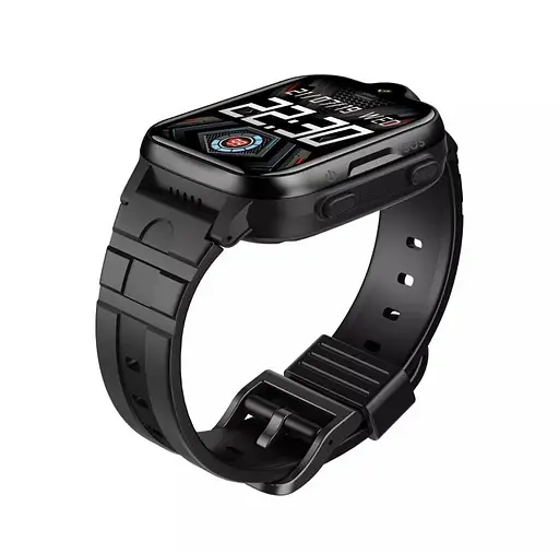 Подарунковий дитячий водонепроникний смарт-годинник Smart Watch K15 4G з камерою і GPS-відстеженням Чорний - фото 5