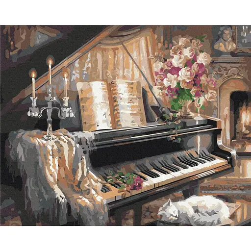 Картина за номерами Затишок Бетховена Brushme 40x50 см кольорова 000277222