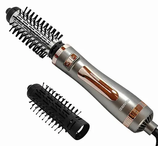 Фен щітка браш Gemei GM-4830 стайлер з щіткою для укладки, що обертається1000 Вт Сірий - фото 3