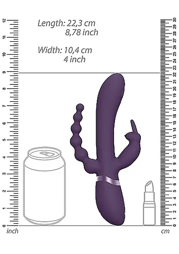 Вібратор Vive Rini 22 см (фіолетовий) - фото 13