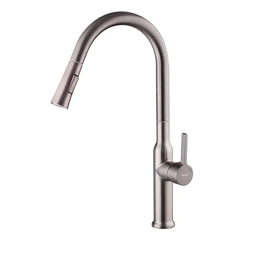 Смеситель для кухни с выдвижным изливом Mixxus Premium Pull 014 graphite MI6959 Графит - фото 6