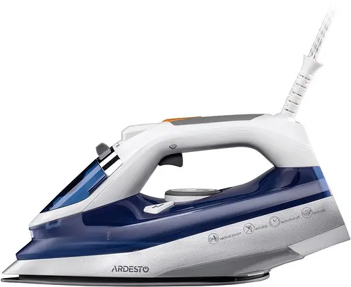 Гладильный паровой утюг ARDESTO IR-C2232-BL с керамическим покрытием подошвы 320мл 2200Вт Синий/Белый - фото 2