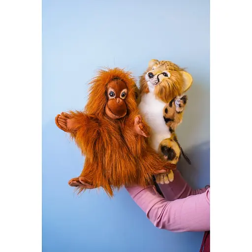 М'яка іграшка на руку Hansa Puppet Малюк орангутанг 25 см (4038) - фото 7