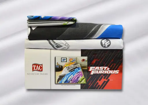 Підлітковий комплект Disney Fast and Furious Action Ранфорс / простирадло на резинці Tac pbe0051176 - фото 4