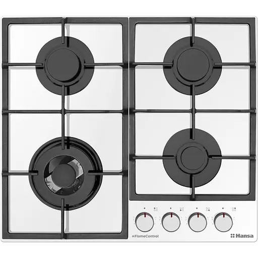 Варочная поверхность газовая Hansa 59 см чугун белый