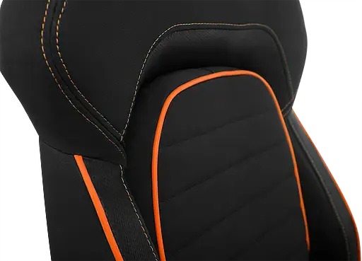 Геймерське крісло GT Racer чорне з помаранчевим (X-2569 Black/Orange) - фото 7