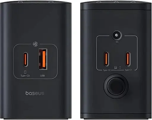 Зарядний пристрій Baseus Digital Fast GaN Charger 240W 3C+U+DC (P10163901113-00) розумний з APP - фото 5