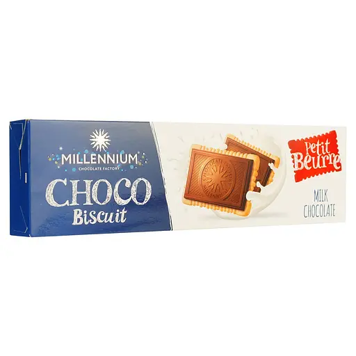 Уцінка. Шоколад молочний Millennium Choco Biscuit Milk 132 г - фото 2