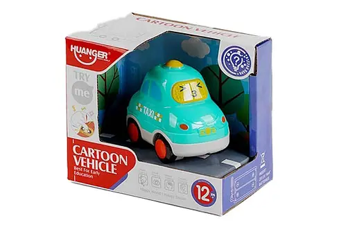 Машинка HE 0537-4 "Таксі", звук, світло, в коробці (6900048090060) - фото 1