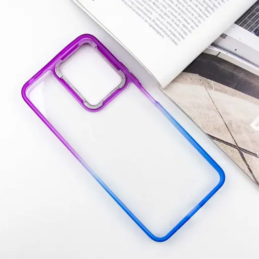 Чехол Epik TPU+PC Fresh sip series для Xiaomi Redmi Note 12 4G Синий / Фиолетовый - фото 3