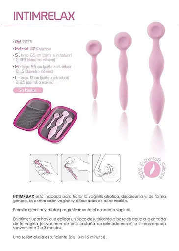Система відновлення при вагініті Femintimate Intimrelax для зняття спазмів при введенні - фото 5