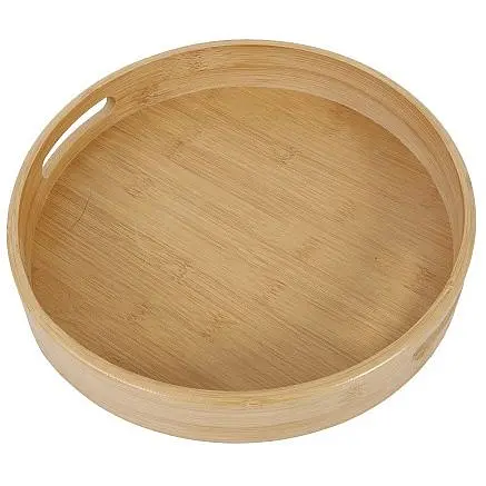 Таця бамбукова кругла Eurogold Ø38