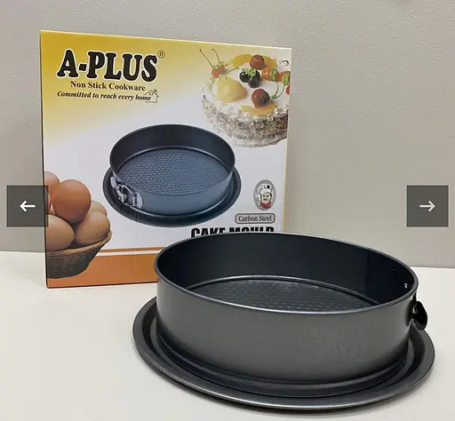 Круглая форма со съемным дном для сборки тортов и выпечки коржей торта D24см, A-plus Черный 87726 - фото 2