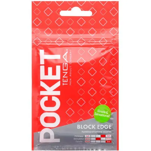 Мастурбатор Tenga Pocket Block Edge (SO5596) [96199] - фото 7