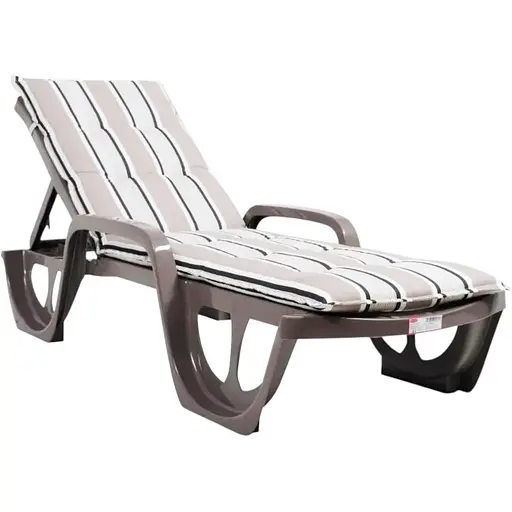 Шезлонг пластиковый Keter Florida, бежевый - фото 3