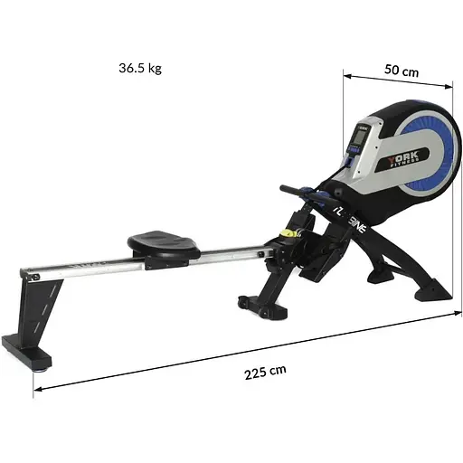 Гребний тренажер аеромагнітний York Fitness Turbine - фото 7